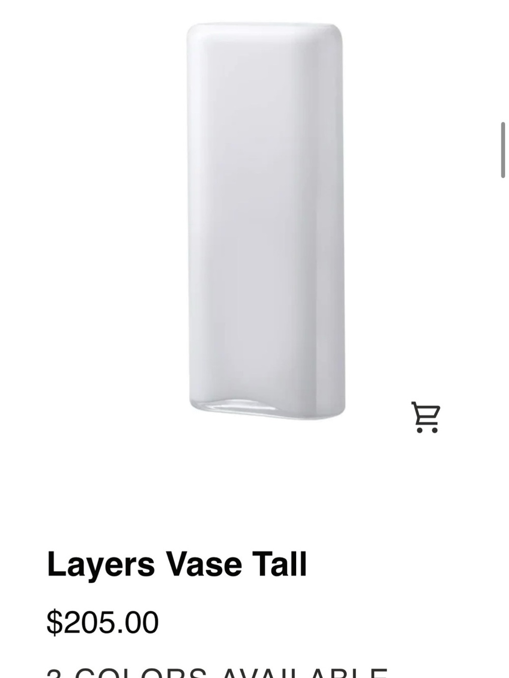 Layers Vase Tall - White